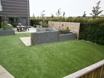 Kunstgras in achtertuin Almere